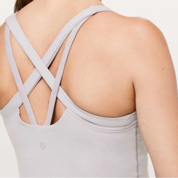 Lululemon Rally Your Heart Tank Size 10 Dark Chrome - Picture 3 of 12